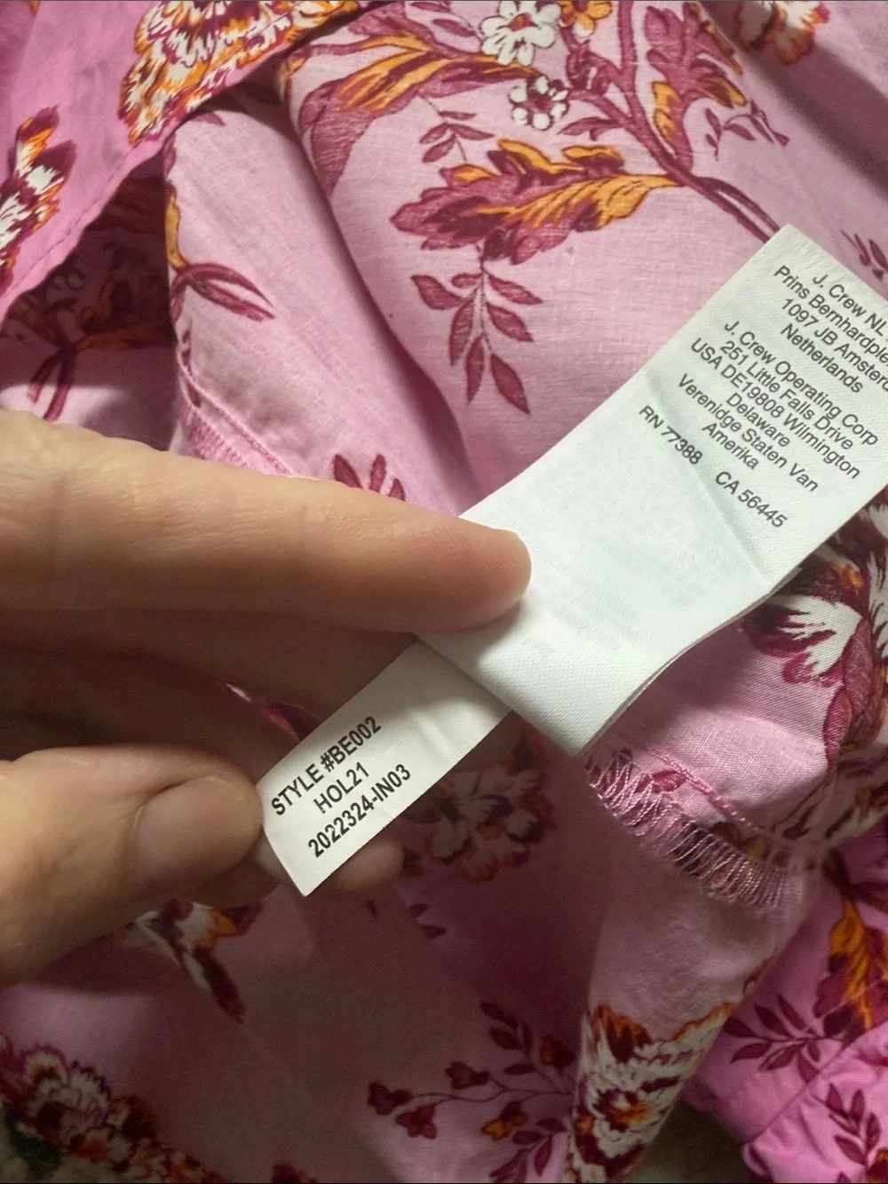 J. Crew Smocked Puff Sleeve Top Blouse in Pink Marigold Floral Print Size XS